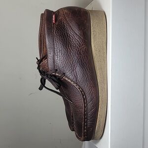 Clark's brown leather Wallabee boots size 10